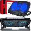 Cooling stand for laptop ART P4 2 x USB A LED juodas