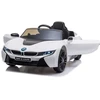Lean Cars Baltas elektrinis automobilis vaikams BMW i8 Coupe