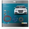 Automagnetola Automobilinis laidų komplektas 8AWG(8mm²) Nedis