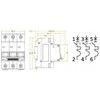 Automatinis jungiklis, 6kA, B, 3 polių, 50A GACIA SB6L B 3P 50A