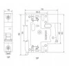 Automatinis jungiklis Noark 100274 10kA B 6A 1 poliaus IP20 230V pilkas