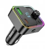 Automobilinis įkroviklis Hoco QC3.0 PD 30W su FM siųstuvu E81 juodas