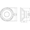 BLOW garsiakalbis A-300 8Ohm 500W