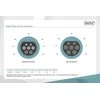 Automobilių įkrovimo kabelis Digitus Taip2-Taip2, 1- fazė 230V, 32A, 7.4kW, 10m spiralė (DK-1P32- S- 100)