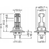 Automobilių lemputės OSRAM LED, H7/H18, 16W, 12V, PX26D, 2 vnt.