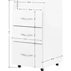 Activeshop Kosmetologinis vežimėlis KOMBI II Baltas