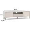 TV staliukas „Top E Shop“ RTV KAMARO 160 SLIM/GL CASMERE COLOUR