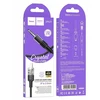 Kabelis AUX Jack 3,5 mm - Lightning Hoco 1,2 m UPA27 juodas