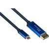 USB-C į DisplayPort adapterio laidas, 2m, mėlynas
