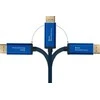 Alcasa Geros jungtys Geros jungtys Adapterkabel Smartflex USB-C / DisplayPort 4K UHD 60Hz 1,5m mėlyna