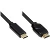 AV adapteris Alcasa Alcasa GC-M0103 kabelio adapteris 5m USB Type-C HDMI Type A (standartinis) juodas