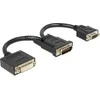 AV adapteris Delock DMS- 59 - DVIRI + VGA juoda (65555)