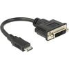 Mini HDMI į DVI adapteris su laidu