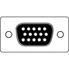 DisplayPort – VGA adapteris Digitus by Assmann DB-340407-001-W Balta Juoda 15 cm