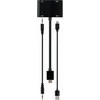 GEMBIRD HDMI male to HDMI female + VGA female + audio adapter cable juodas