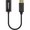 Manhattan Ekranas port Adapteris, Active DP-Male/HDMI-Female, 4K@60Hz, Juodas, 153713