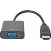 AV adapteris Nedis CCGB34900BK02 kabelio adapteris 0,2 m HDMI A tipo (standartinis) VGA (D-Sub) + 3,5 mm juodas
