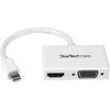 AV adapteris StarTech Rodyti Port Mini - HDMI - D-Sub (VGA) balta (MDP2HDVGW)