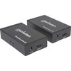 Intracom MANHATTAN 1080p HDMI per IP plėtiklio rinkinys Prailgina 1080p signalą iki 120m su jungikliu ir vienu Ethernet kabeliu IR palaikymas Juodas