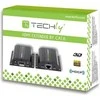 Techly IDATA EXT-E70I vaizdo ir garso signalų ilgintuvas AV siųstuvas ir imtuvas Juoda