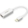 Ugreen MD112 10460 mini DisplayPort (vyriškas) / HDMI (moteriškas) FHD 1080p adapteris - baltas