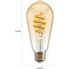 Hombli - Smart Bulb ST64 CCT Filament (E27), Amber