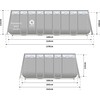 Avenli Sodo baseino rėmelis 549x305x122cm ZESTAS 18w1