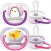 Philips AVENT SCF080/06 Čiulptukas Ultra Air Animals 0-6M Mergaitė Paukštis/Pingvinas
