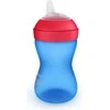 Philips AVENT puodelis minkštu, kramtymui atspariu snapeliu, 300 ml, mėlynas