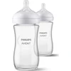 AVENT SCY933/02 RESPONSIVE NATURAL GLASS BOTTLE 2x240ml