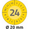 AVERY Avery 6943-2024 Ø 20 mm, 120 Etiketter, Gul Gul 152x70x3,5mm (8stk) - (8 pce pr. blister emballage)