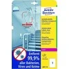 Avery Zweckform Avery L8011-10, permatomas, A4, poliesteris, permanentinis, stačiakampis, 70 g/m²