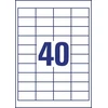 AVERY Universali etiketė 48,5x25,4 mm, balta su Ultragrip + 30% papildomo turinio - (65 lap. x 40 vnt.)