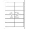 Lipnios etiketės Avery Zweckform, A4, 97x42,3mm, 12 etikečių lape, 100 lapų, baltos spalvos