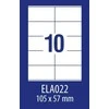 Lipnios etiketės Avery Europe, A4, 105x57mm, 10 etikėčių lape, 100 lapų, baltos spalvos