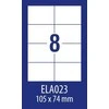 Avery Zweckform LABEL. ZF ECONOMY 105X74MM 023 100ARK ETIKETĖ E100 ELA023 - ELA023