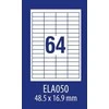 Avery Zweckform LABEL. ZF ECONOMY 48,5X16,9MM 050 100ARK E100 ELA050 ETIKETĖ - ELA050