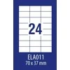 Lipnios etiketės Avery Europe, A4, 70x37mm, 24 etiketės lape, be rėmelio, 100 lapų, baltos spalvos