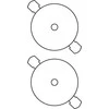 Avery Zweckform ETYK.ZF L7676 25 DIA.117 CD balta 25ARK ETIKETĖ - L7676-25 N