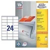 Lipnios etiketės Avery Zweckform, 70x35mm, A4, 24 etiketės lape, 100 lapų, baltos spalvos