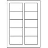 Avery Zweckform vizitinės kortelės, baltos, matinės, A4, 200 g / m2, 85x54mm, 10 lakštų