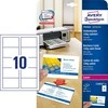 Avery Zweckform Quick&amp;Clean A4 vizitinės kortelės – 220 g/m² – 250 lapų