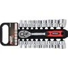 AW-Tools Sukimo galvučių komplektas AWTools AW39019; 1/2''; 8-32 mm; 19 vnt.