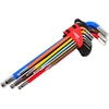 AW-Tools AWTOOLS RAKTAI ŠEŠIAKAMPIAI HEX / 1,5-10,0mm / 9vnt. SPALVOTI SU RUTULINE GALVUTE ILGI Juodas LINE