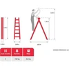AW-Tools AWTOOLS MEDINĖ KOPĖČIOS 2x 4 PAKOPŲ 150kg