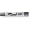AW-Tools AWTOOLS MEDINIS SULANKSTOMAS METRAS 2m x 10, 12 vnt. EKSPOZICINĖJE DĖŽUTĖJE (Ekspozicinė prekė) (Ekspozicinė prekė)
