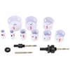 AW-Tools Gręžimo karūnų komplektas AWTools AW49468BL; 19-64 mm; 40 mm; 13 vnt.