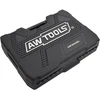 AW-Tools AWTOOLS SMŪGINIŲ GALVUČIŲ RINKINYS 1/2″ 16 vnt. 11-32mm ILGOS Juodas LINE