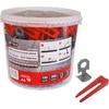 AW-Tools AWTOOLS PLYTELIŲ LYGINIMO SISTEMOS STANDARTAS 1,5mm - 7-15mm - CLIP 300vnt. + PLEŠTAS 100 vnt.