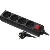 AW-Tools AWTOOLS NAMŲ pratęsimo kabelis, Baltas, 4 LIZDAI, 1,5 m, SU ĮŽEMINIMU, JUNGIKLIU